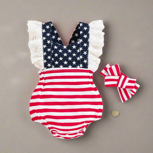 Star-Spangled Romper Set