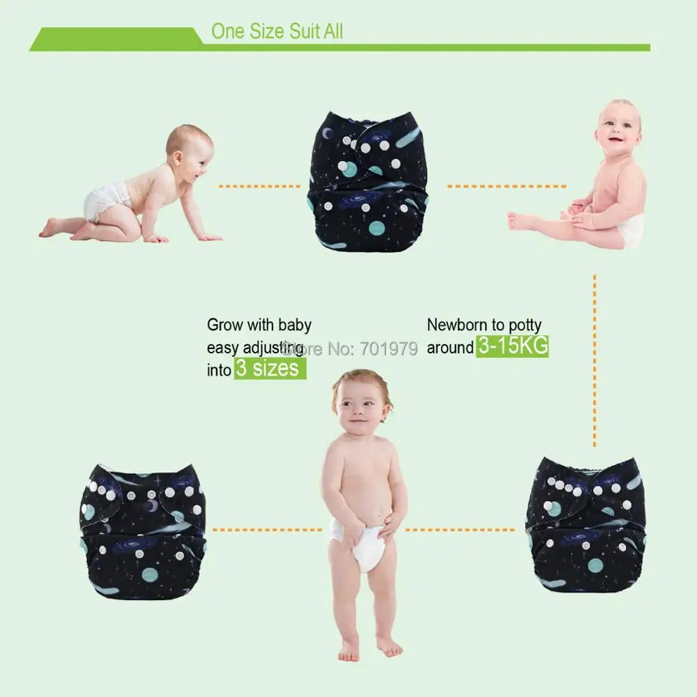 ALVABABY Reusable Cloth Diapers