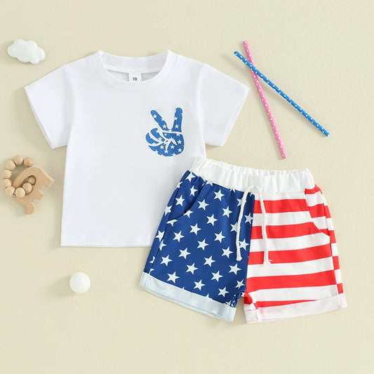 Peace in the USA Short Set