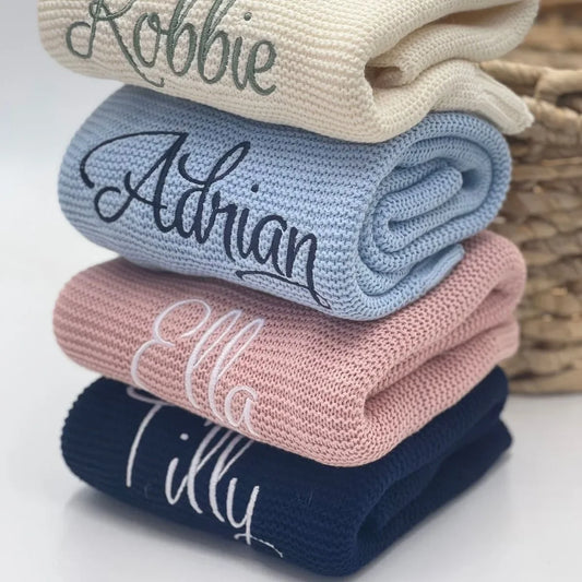 Personalized Embroidered Baby Blanket