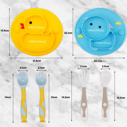 Anti-Slip Silicone Baby Dish