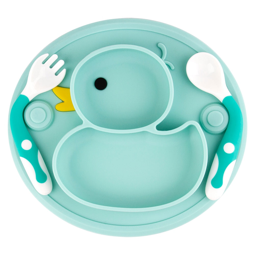 Anti-Slip Silicone Baby Dish