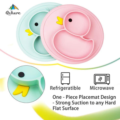 Anti-Slip Silicone Baby Dish