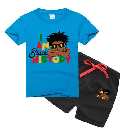 I Am Black History Tee & Shorts Set